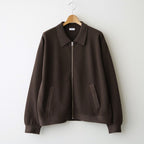 Co/Wo Moss Stitch Zip Blouson #BROWN [2603-003]