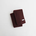 MERINO LAMBS WOOL SOCKSTOLE #D.BORDEAUX [R5128-AW25]