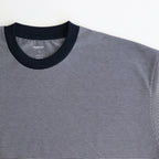 MICRO BORDER S/S TEE #WHITE×NAVY [FSC261-70167]