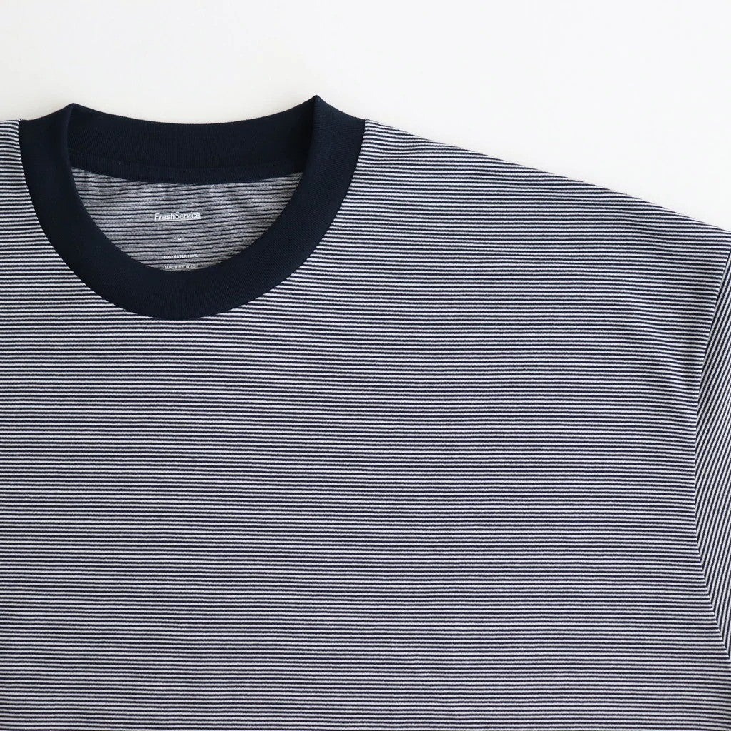 MICRO BORDER S/S TEE #WHITE×NAVY [FSC261-70167]