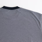 MICRO BORDER L/S TEE #WHITE×NAVY [FSC251-70114]