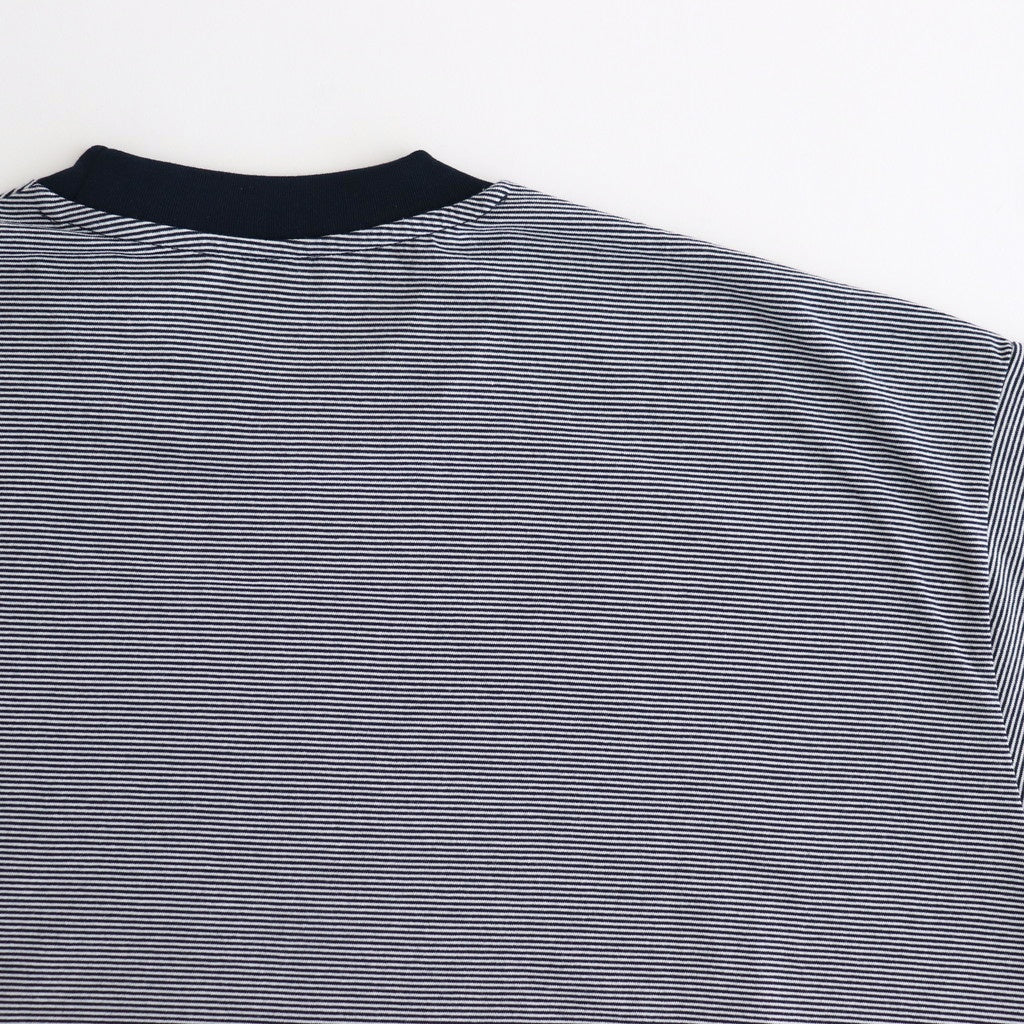 MICRO BORDER L/S TEE #WHITE×NAVY [FSC251-70114]