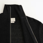 WASHI RAYON SHEER DRIVERS KNIT #BLACK [YK25SS0962S]