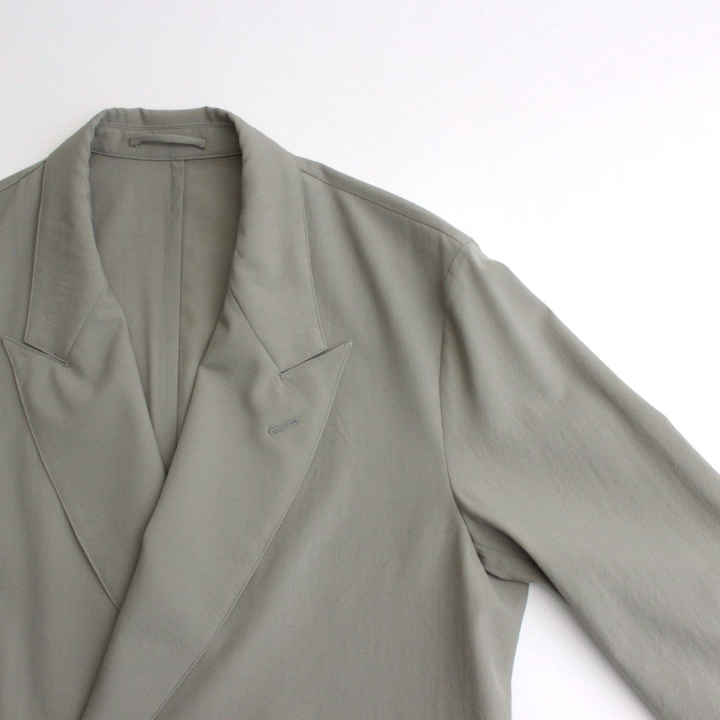 WOOL TROPICAL DOUBLE BREASTED JACKET #GRAYISH KAHKI [YK25SS0897J]