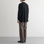 LUSTER PLAITING L/S TEE #BLACK [A00P01GT]
