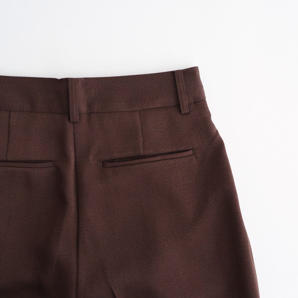 Tuck Wide Trousers #CHO [12610714]