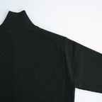 SUPER FINE WOOL RIB KNIT ZIP CARDIGAN #TOP DARK OLIVE [A26AC01RK]