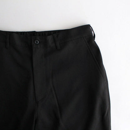 WOOLY TWILL TROUSERS #BLACK [FSC243-40178]