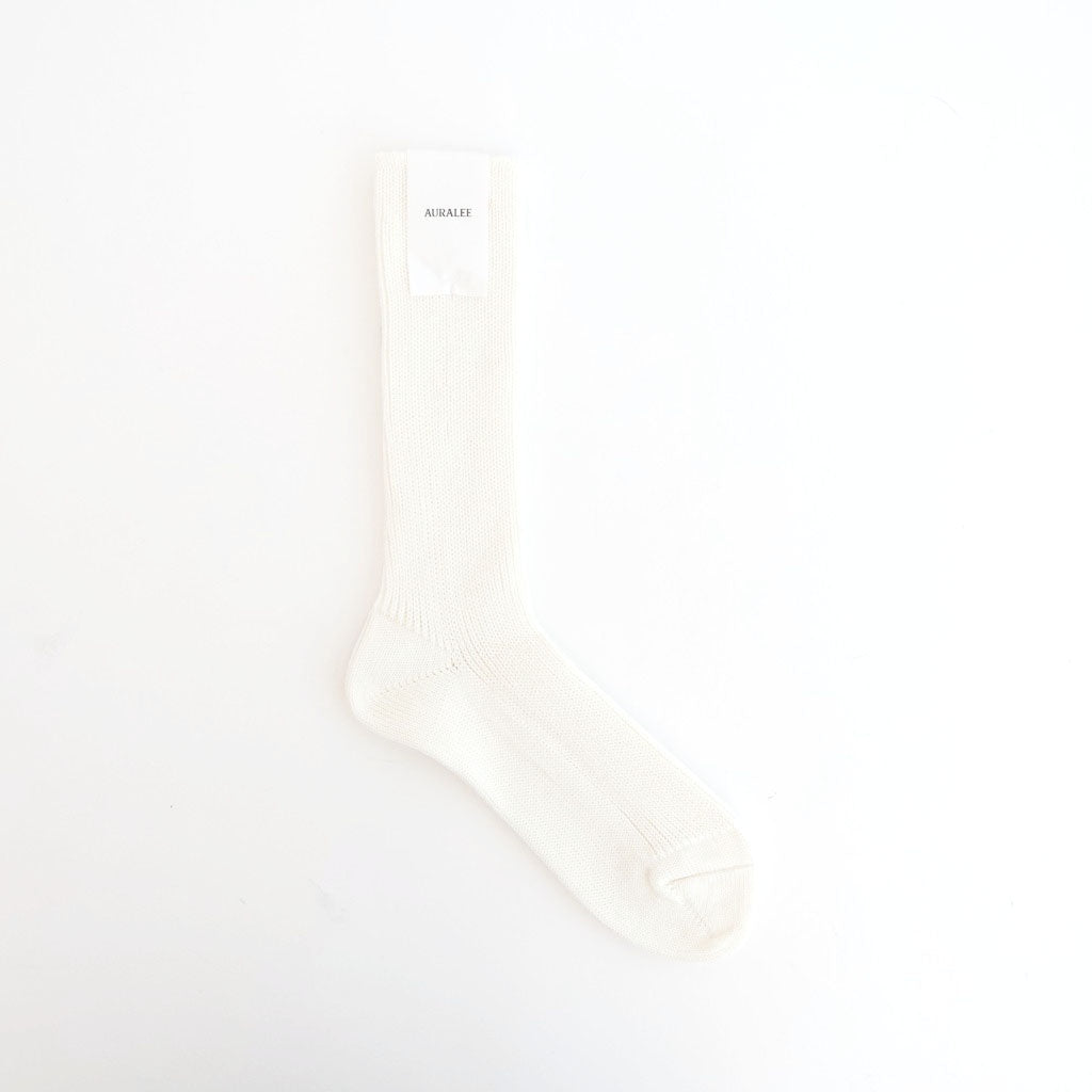 COTTON LOW GAUGE SOCKS #WHITE [A26SS03SX-W]