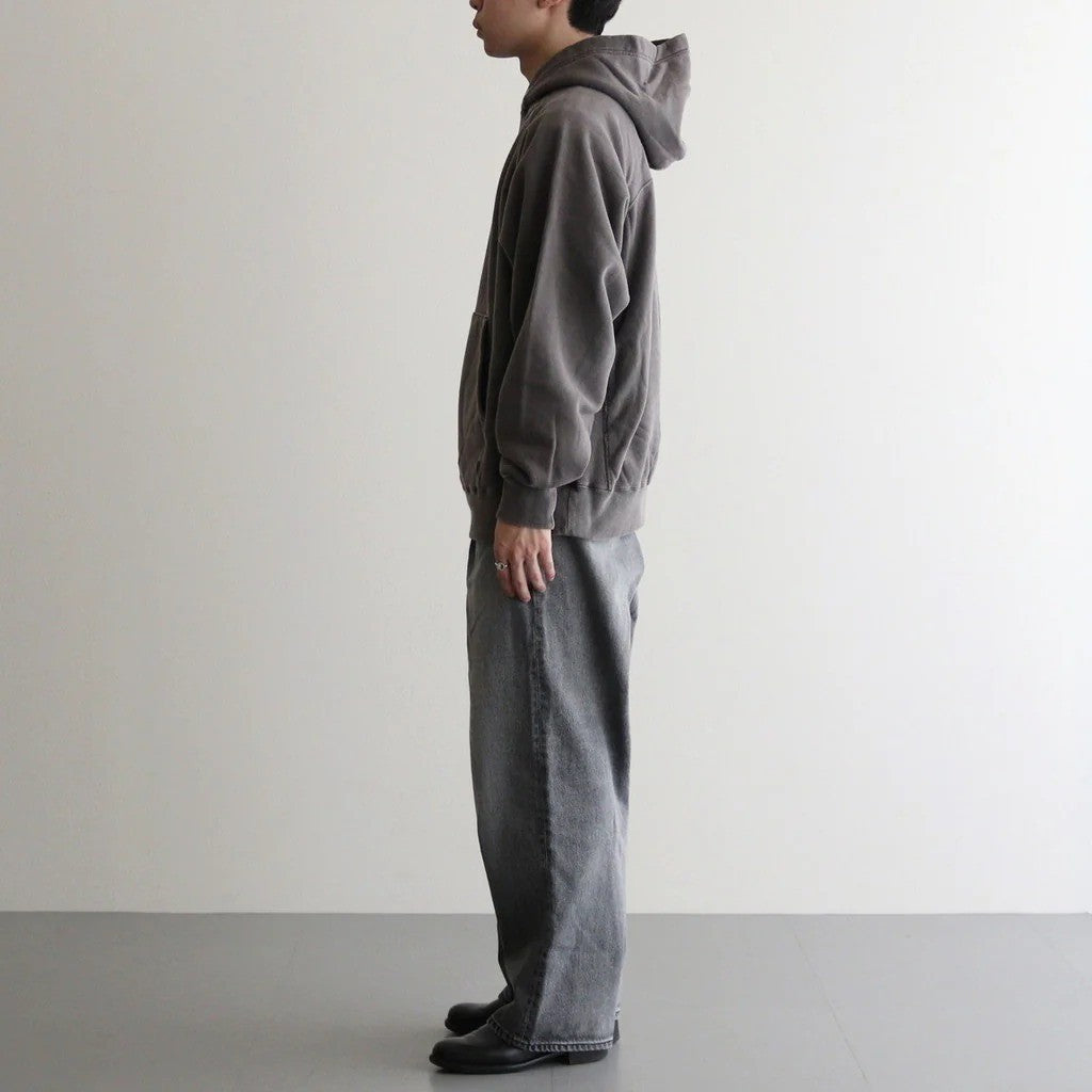 PIGMENT DYE HOODIE #DARK PURPLE [2541000904]