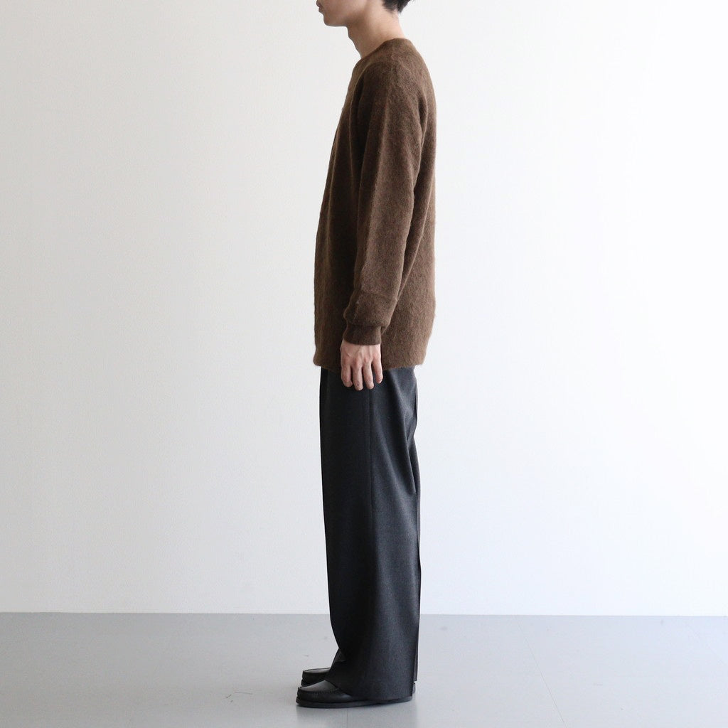 BABY SURI ALPACA SHEER KNIT P/O #DARK BROWN [A25AP01AK]