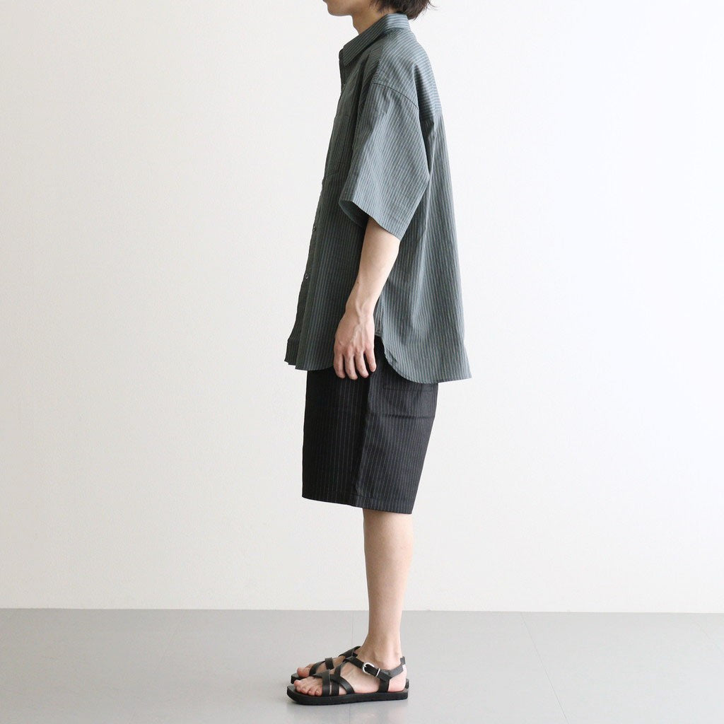 CORPORATE EASY SHORTS #BLACK STRIPE [FSC262-40013B]