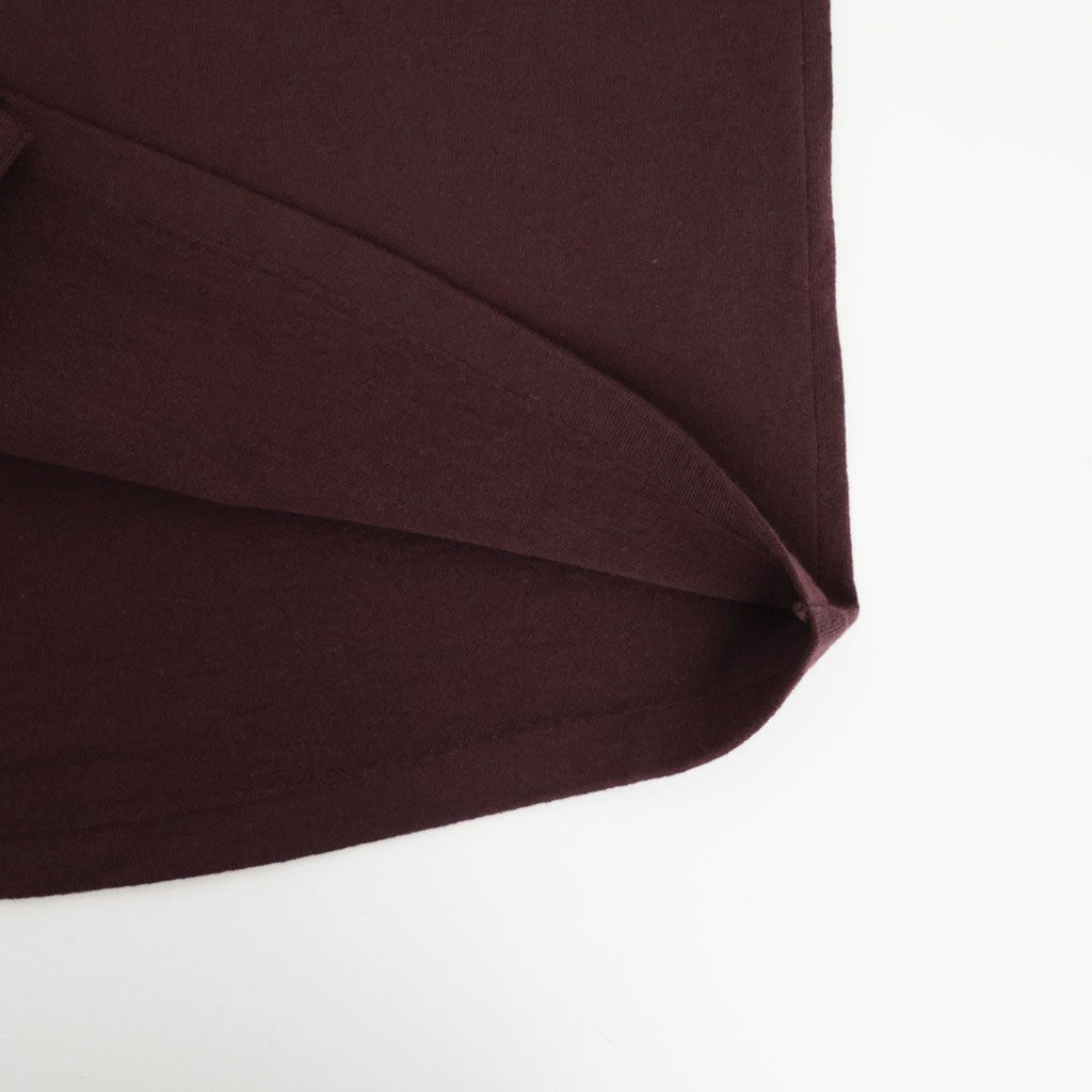 HIGH TWIST WOOL KNIT SHIRT CARDIGAN #RED BROWN [A26AC01CK]
