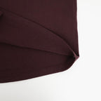 HIGH TWIST WOOL KNIT SHIRT CARDIGAN #RED BROWN [A26AC01CK]