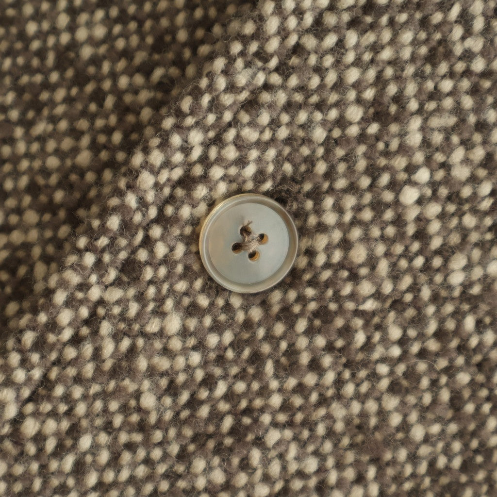 HOMESPUN TWEED SHIRT BLOUSON #BROWN [A25AB02HT]