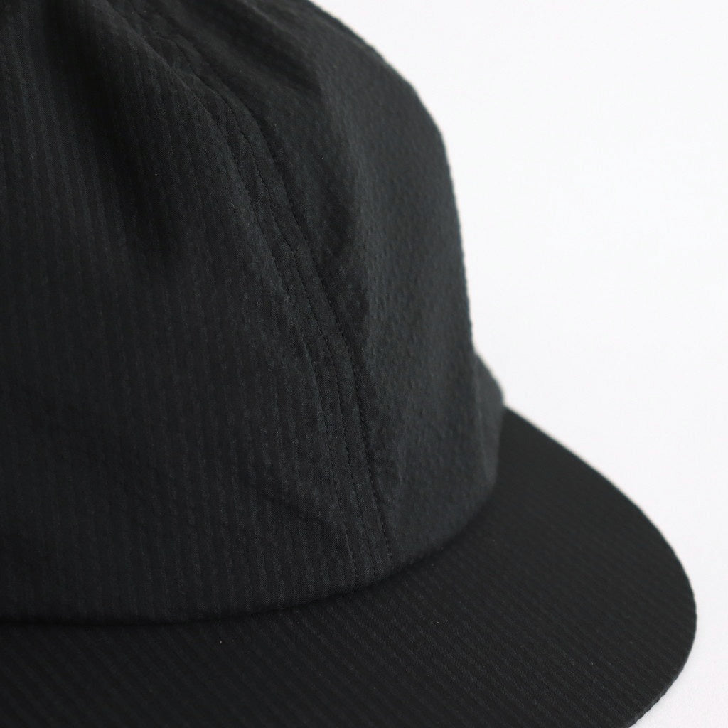 COOLMAX SUCKER LITTLE BRIM CAP #BLACK [NO.27224-A]