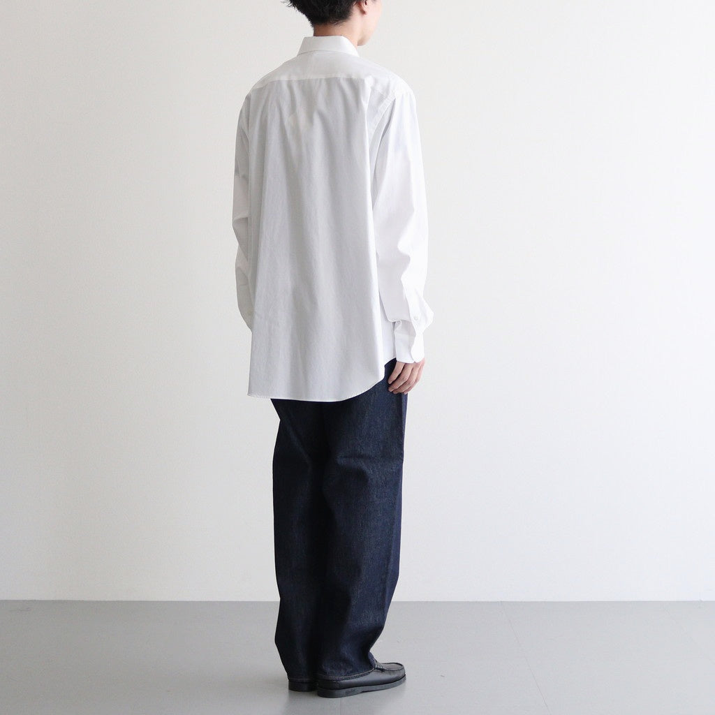 WASHED FINX TWILL SHIRT #WHITE [A25AS01TN]