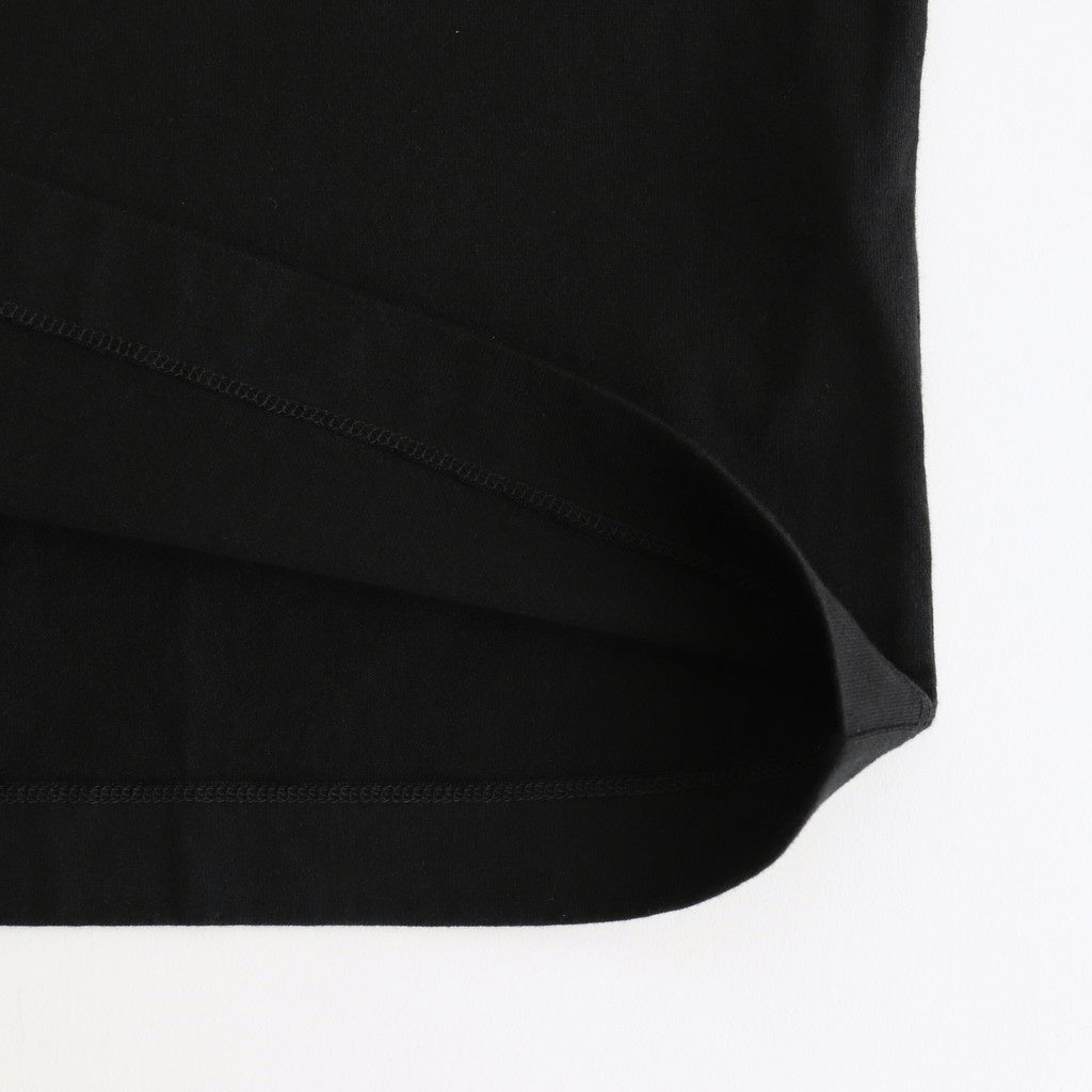 EMBROIDERY T-SHIRT #BLACK [YK25SS0981CS]