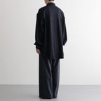 Wool Smooth Flannel Easy Wide Pants #GRAY [GU253-40223B]