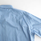 COTTON SILK STRIPE SHIRT #SAX BLUE STRIPE [A26AS01CS]
