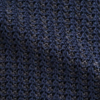 MESH KNIT SKIPPER POLO SHIRT #NAVY [YK26SS01298S]