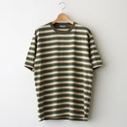 GRADIENT STRIPE JERSEY TEE #FADE BROWN STRIPE [A25AT02GJ]