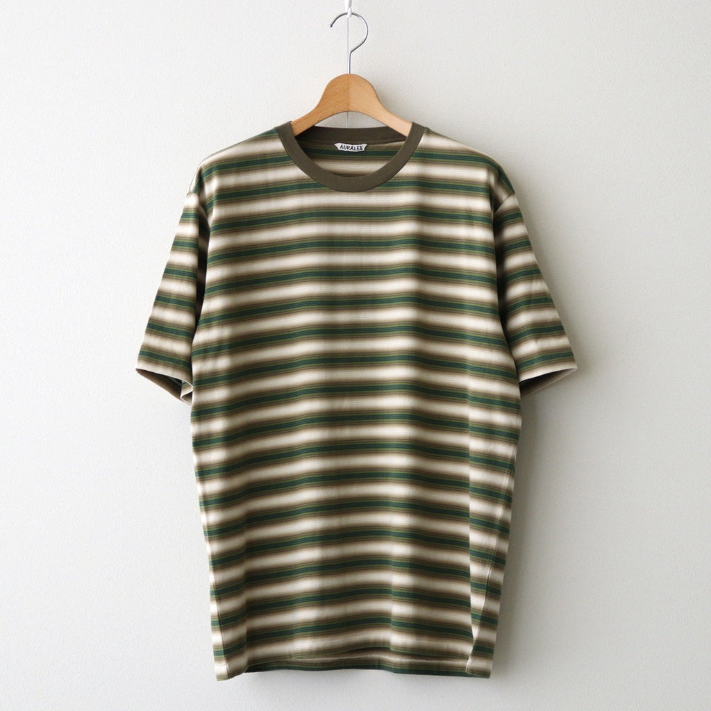 GRADIENT STRIPE JERSEY TEE #FADE BROWN STRIPE [A25AT02GJ]