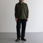 BAKER SHIRT #olive poplin [74102]