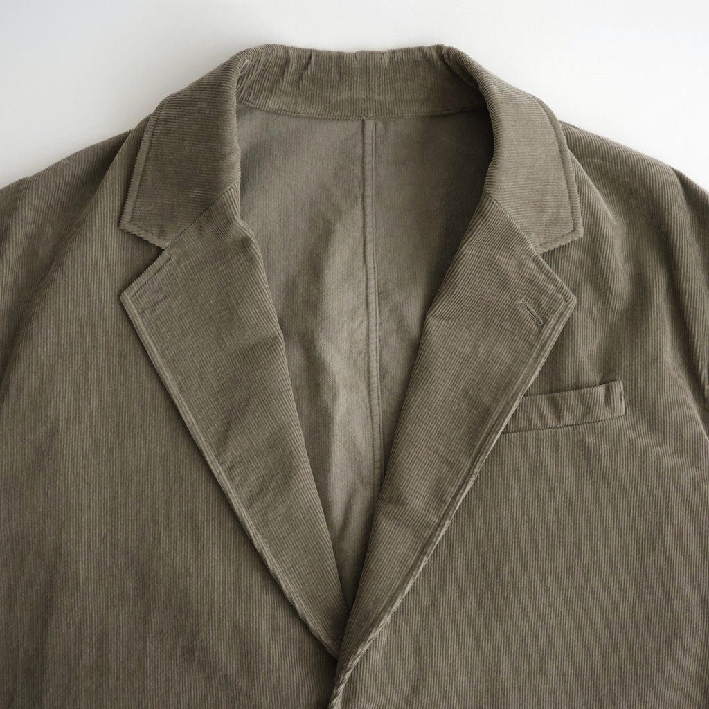 VINTAGE CORDUROY SINGLE BREASTED JACKET #TAUPE [ST.1580]