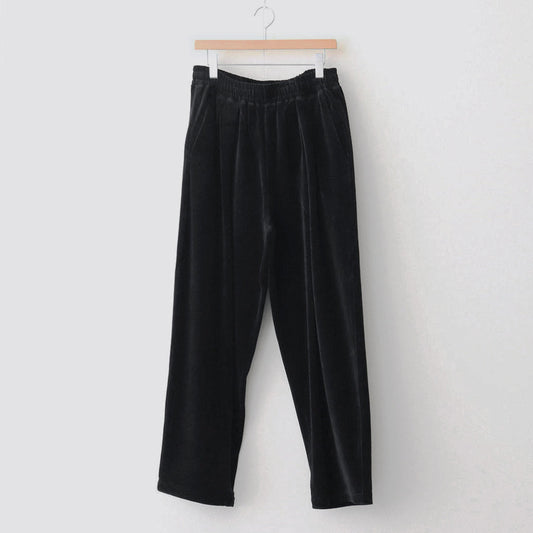 Compact Velour Easy Pants #BLACK [GM243-70292]