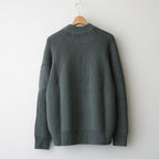 BATONER ウール梳毛片畔 ジップカーディガン #KHAKI [HR-N003-051]