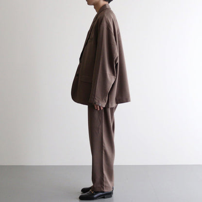 WOOLY TWILL TROUSERS #BROWN [FSC243-40178]