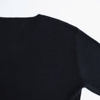 KEY-NECK PULLOVER #BLACK [N0030]