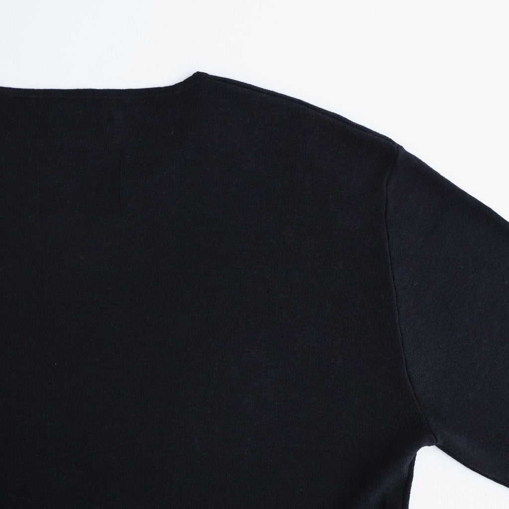 KEY-NECK PULLOVER #BLACK [N0030]