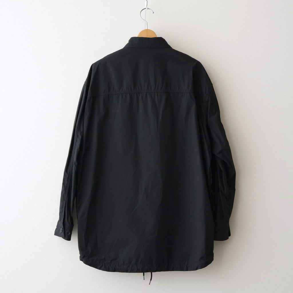 綿ウェザー 製品洗シャツジャケット #BLACK [HP-B024-051]