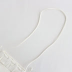 FRINGE SHOULDER POUCH：S #WHITE [DA67]