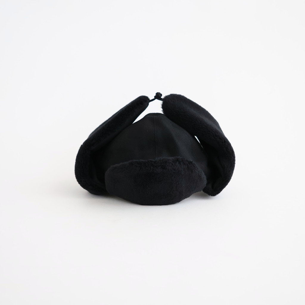 DRY WOOL BOMBER CAP #BLACK [NO.301382]
