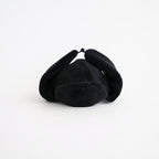 DRY WOOL BOMBER CAP #BLACK [NO.301382]