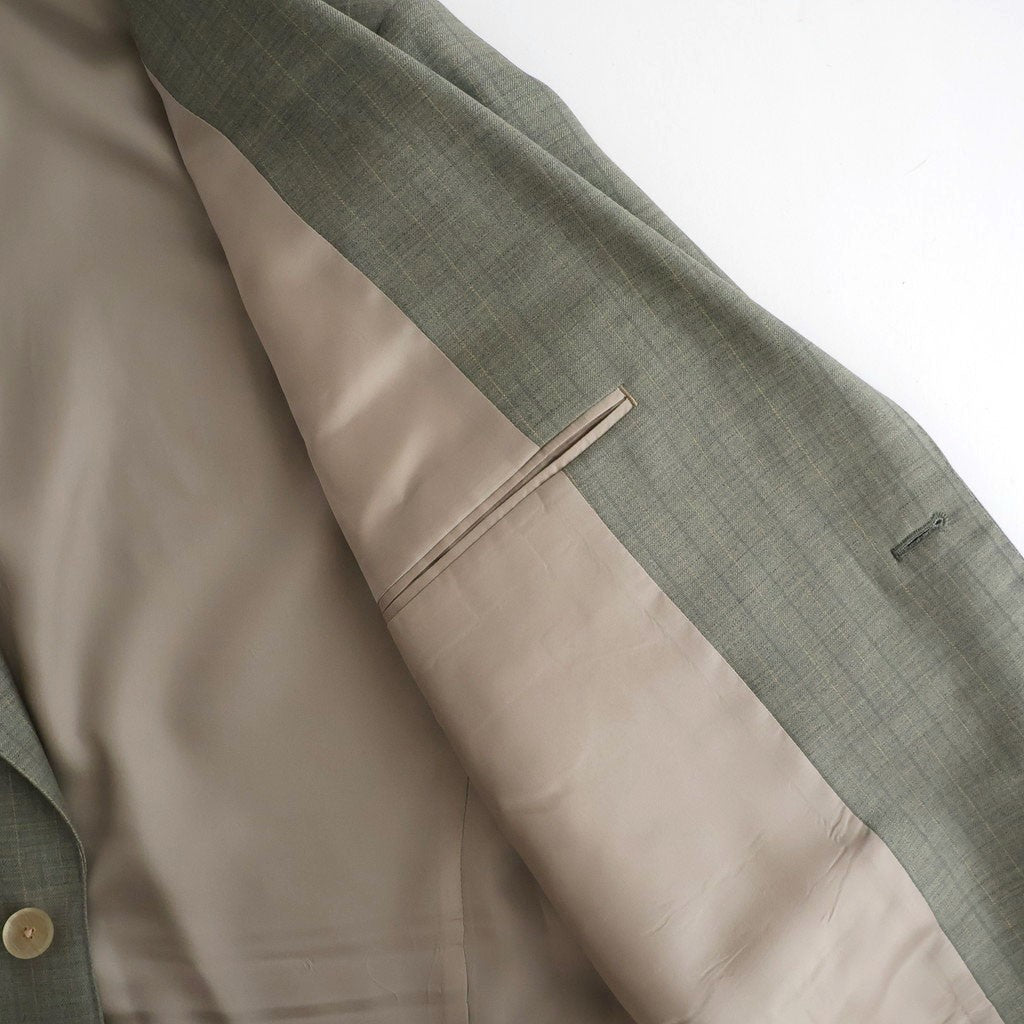 BLUEFACED WOOL JACKET #KHAKI GRAY STRIPE [A26SJ01BA]