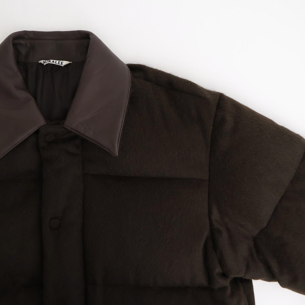 BABY CAMEL FLANNEL DOWN BLOUSON #DARK BROWN [A25AB02BF]