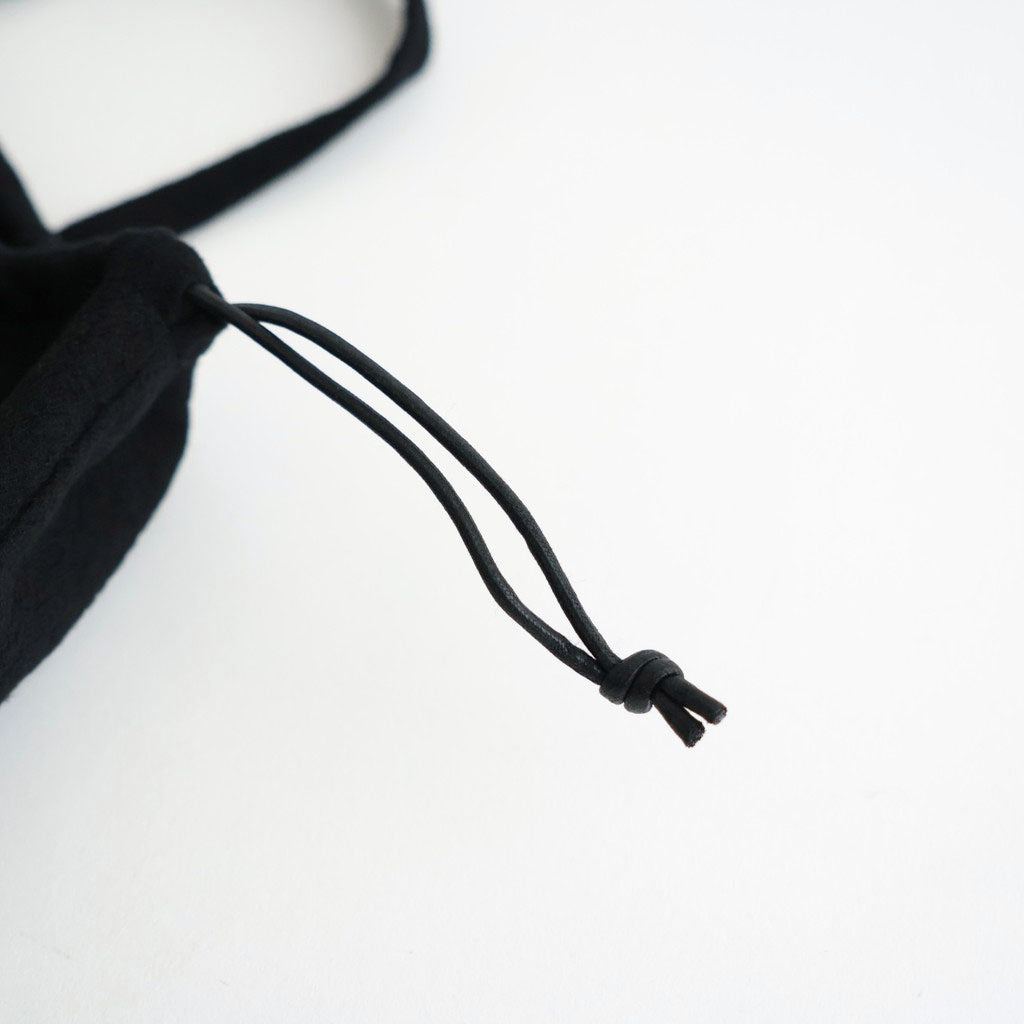 SHUKUJU WOOL HELMET BAG #BLACK [K010W]