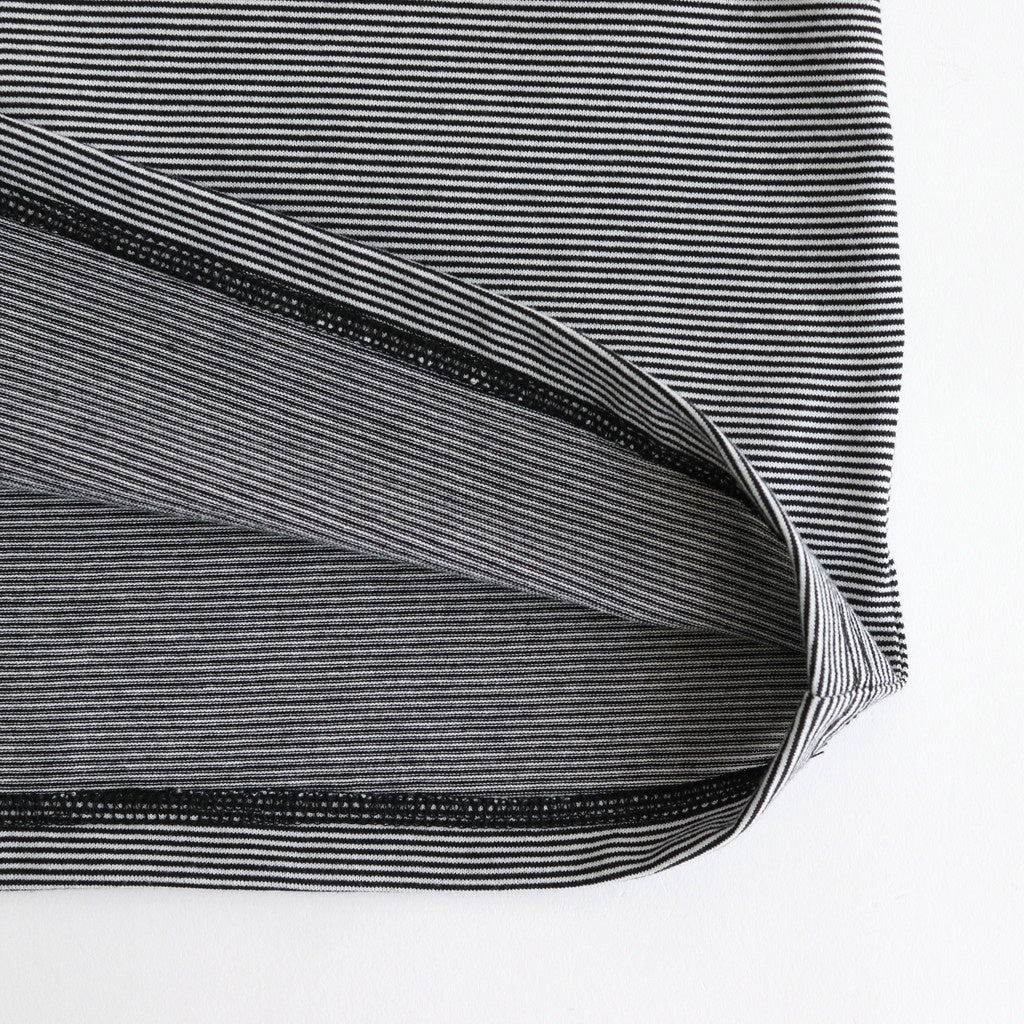 MICRO BORDER S/S TEE #WHITE × BLACK [FSC251-70115]