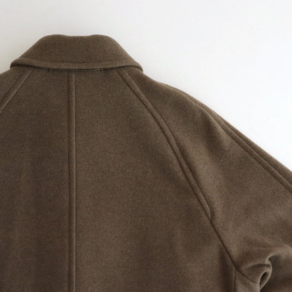 SUPER FINE WOOL MOSSER SOUTIEN COLLAR COAT #KHAKI BEIGE [A24AC01WM]