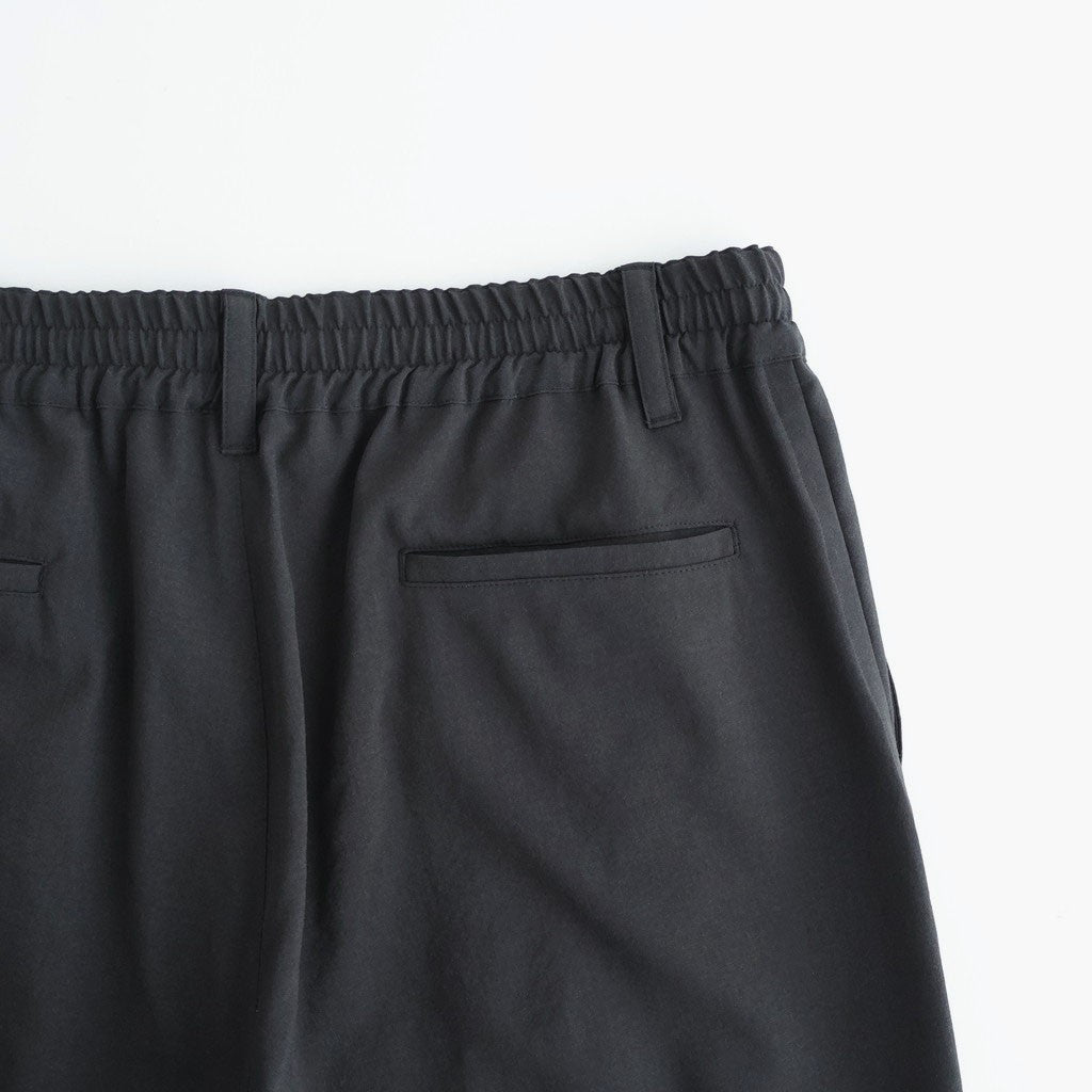Wool Washer Tropical 2pleated Easy Trousers #CARBON [YK26SS01173P]