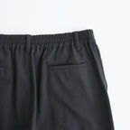 Wool Washer Tropical 2pleated Easy Trousers #CARBON [YK26SS01173P]