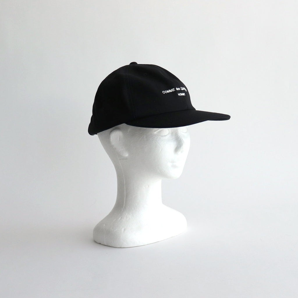 綿サージ ベースボールキャップ #BLACK [HN-K601-051]