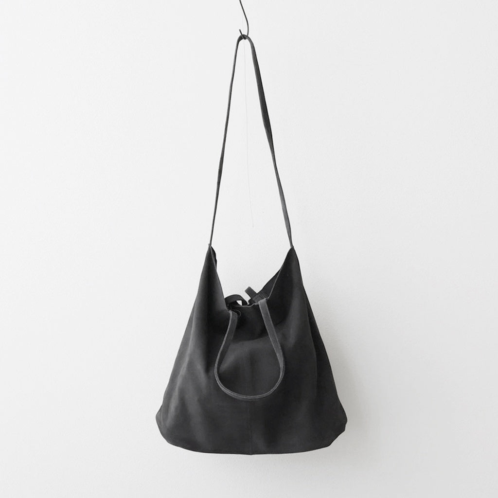 3WAY LARGE TOTE （OIL SUEDE） #CHARCOAL [L-1]