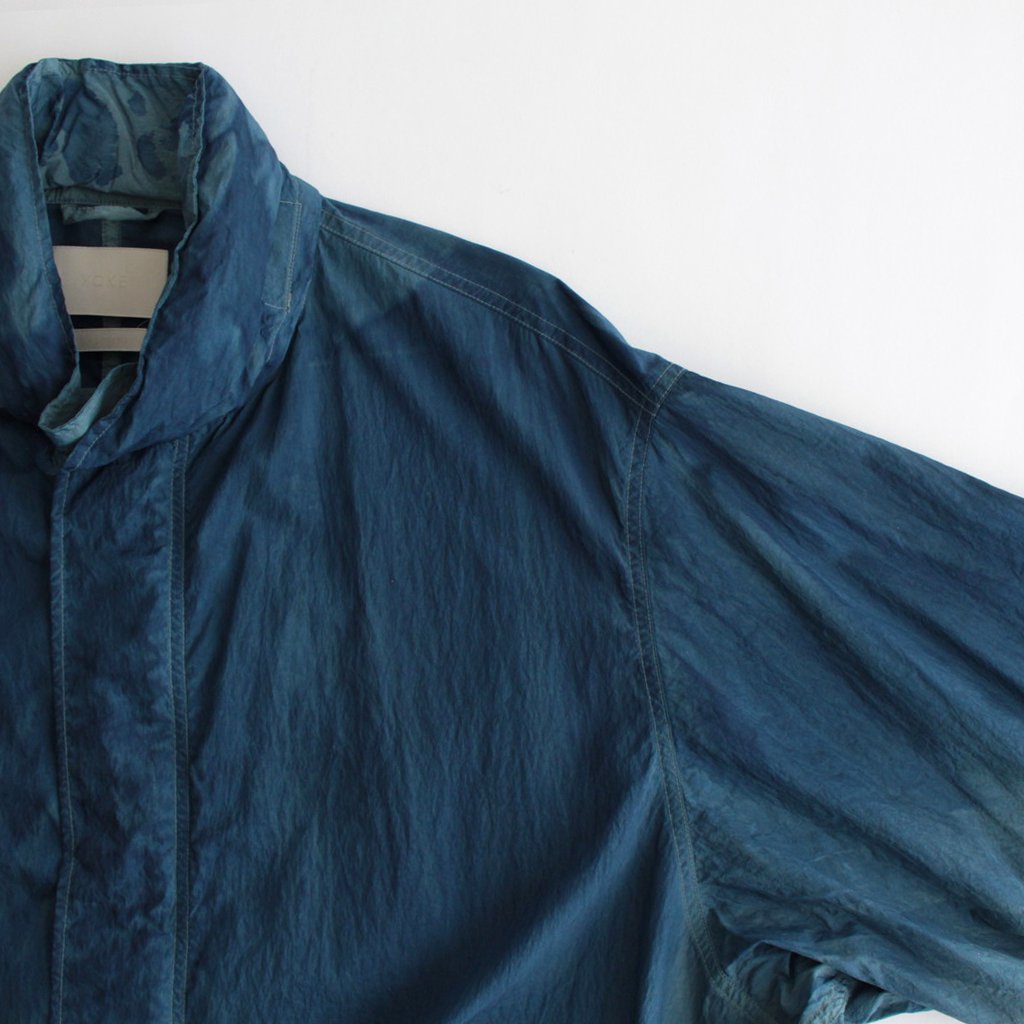 SPRAY PRINTED NYLON SNOWPARKA #OCEAN BLUE [YK23SS0462C]