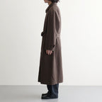 WOOL CASHMERE CORDUROY SOUTIEN COLLAR COAT #SMOKY BROWN [A26AC01FC]