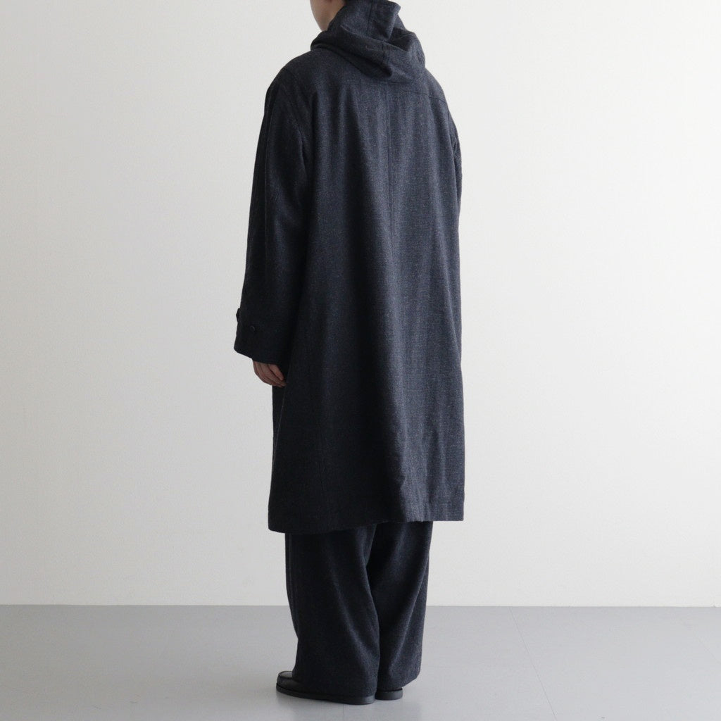 FDUFCT - ウール・千鳥 ダッフルコート #79 Navy × Grey [SN_FR1401CT